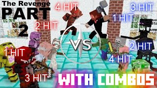 Monster School Granny , Grandpa & Fnaf The Revenge - Minecraft Animation With Hit Combos