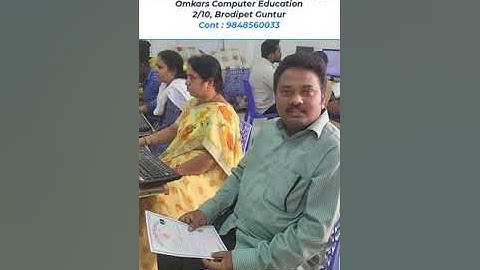 Office Automation Computer Certificate Training | Appsc group2 office automation course details