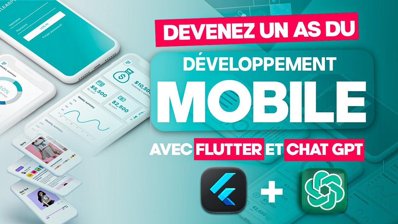 vous former à devenir un AS de développement d'applications mobiles avec Flutter et Chat GPT