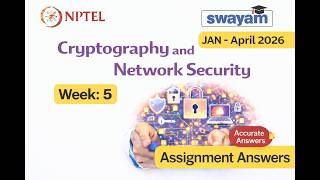 Famous Cryptography and Network Security (CNS) | NPTEL | Week 5 | 2026 Wealth