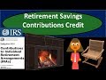 Retirement Savings Contributions Credit