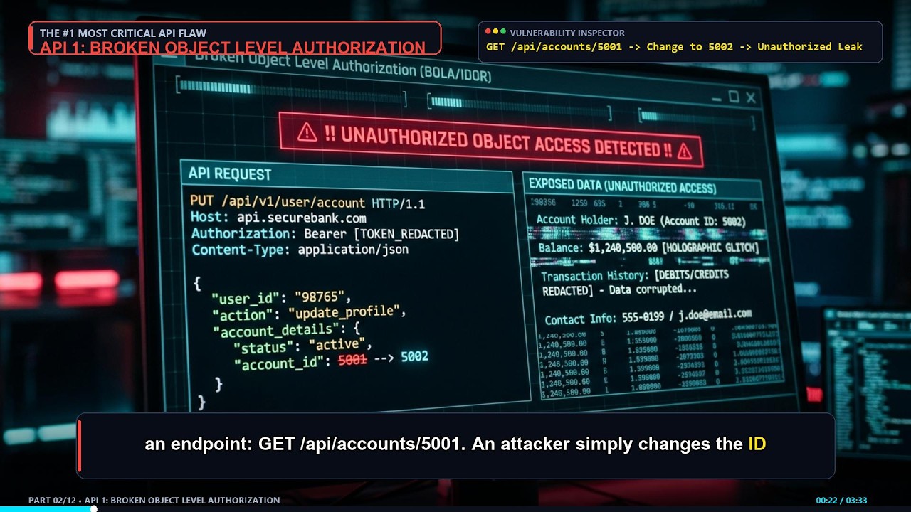 OWASP API Security Top 10 (2023) — Complete Engineering Explainer - YouTube