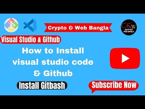 Visual Studio & GitHub Windows 10 | Install GitHub & vs code | VS Code | Git-Bash | GitHub | vs code
