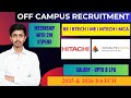 Accolite Recruitment 2025 for Freshers | Hitachi Recruitment 2025 | Internship with Stipend and PPO