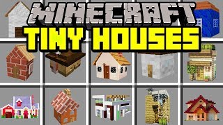 Minecraft TINY HOUSES MOD! | BUILD AND LIVE INSIDE WORLD'S SMALLEST HOUSES! | Modded Mini-Game