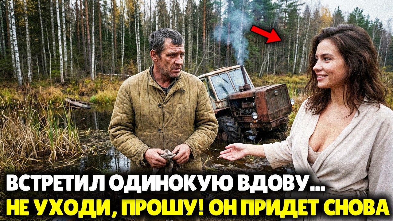 ТРАКТОРИСТ Застрял В Болоте И Вышел К ИЗБЕ. Там Жила МОЛОДАЯ ВДОВА. Она Сказала: 