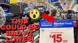 LOWES MEMBER ONLY DEALS! | This could be bad news for Lowes deals