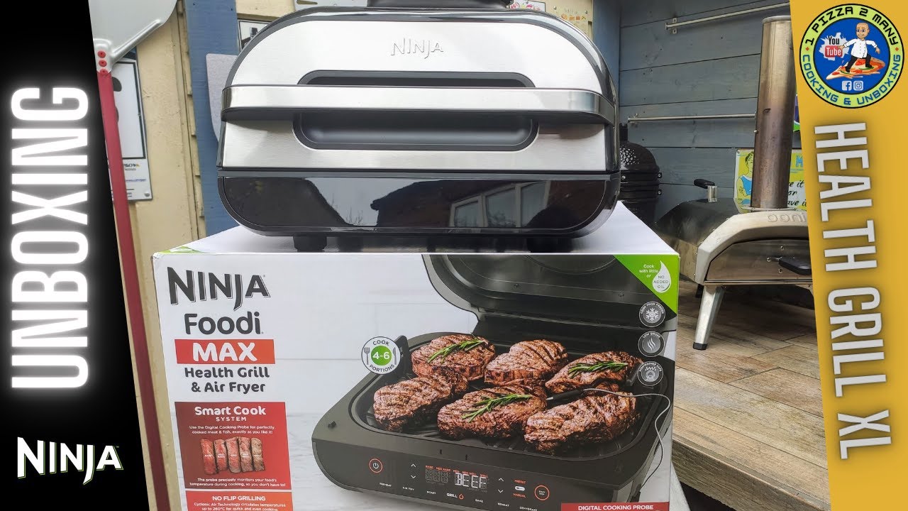 Ninja Foodi AG551UK Max 6-in-1 Health Grill & Air Fryer