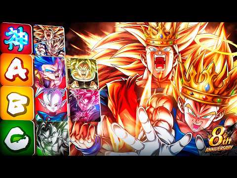 GENKIDAMA RULES THE META! MY 8th ANNIVERSARY PART 3 FINALE TOP 10 TIER LIST! (Dragon Ball Legends)