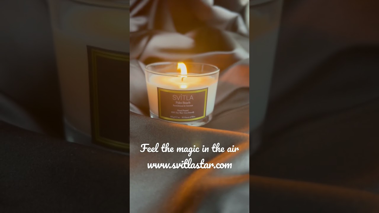 Palm Beach luxury scented candle by SVITLA