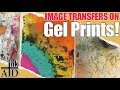 Image transfers on gel prints