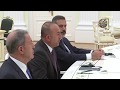 Çavuşoğlu,Fidan ve Akar Rusya&#39;da Putin&#39;in karşısında