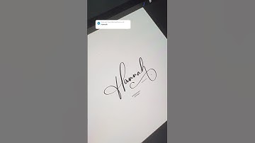 Hannah | Signature Name Request |  #signature #calligraphy #art #artbyjadmerc