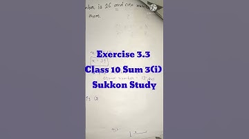 Ex. 3.3 Sum 3(I) class 10#ncertmathsukkonstudy #sukkonstudymathclass10trigonmetry #sukkonstudy