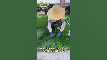 Do you know how to properly install football field turf?  #manufacturer #artificialgrass #factory