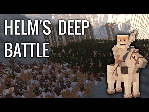 видео: Battle of Helm's Deep in Minecraft