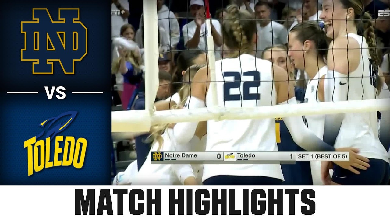 Notre Dame vs. Toledo Match Highlights | 2026 ACC Volleyball