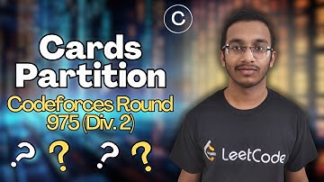 Cards Partition | Codeforces Round 975 (Div. 2) | C