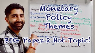 Monetary Policy UK Themes  HOT TOPIC for Paper 2! Must Watch