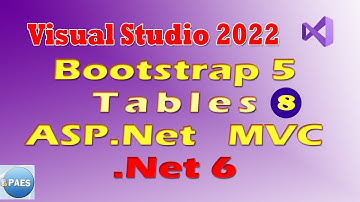 Bootstrap 5 (Table) no ASP.Net MVC .Net 6. Visual Studio 2022 Vídeo 8