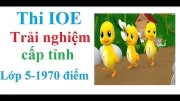 Thi trải nghiệm ioe | Thi trải nghiệm ioe cấp tỉnh lớp 5 Học cùng Vịt con