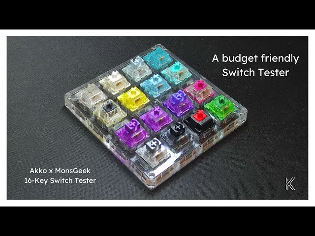 MonsGeek x Akko 16-Key Switch Tester Short Review 