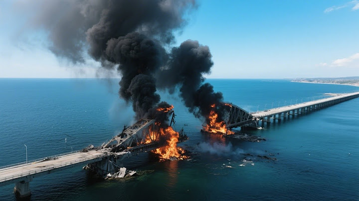 3 minutes ago! Ukrainian F-16 Jet Blows Up Crimean Bridge With 10-Ton Bomb!