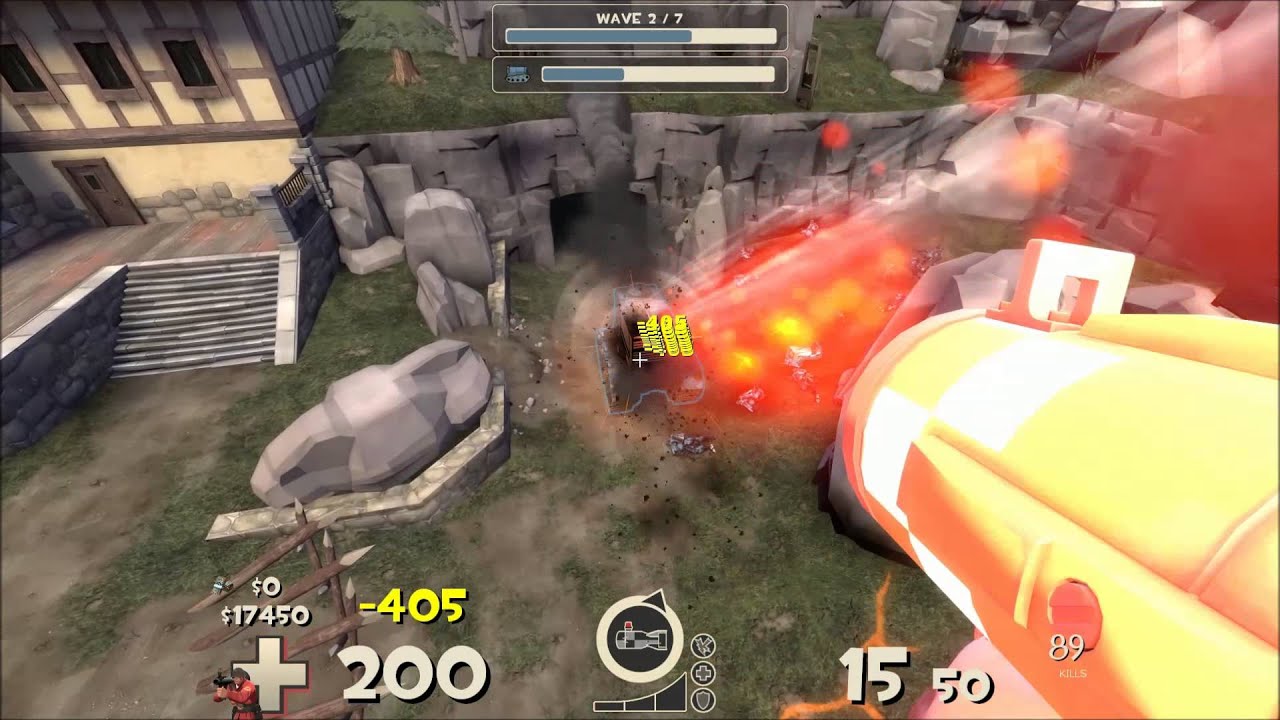 MVM - Air strike + kritz + fully upgraded firing speed