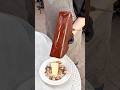 Basque cheesecake with giant chocolate raclette#shorts #japanesefood