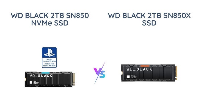 Disque SSD NVMe - WD Black - Licence Officielle Playstation