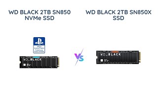 WD BLACK SN850 vs SN850X 2TB NVMe SSD Comparison | PS5 and Gaming