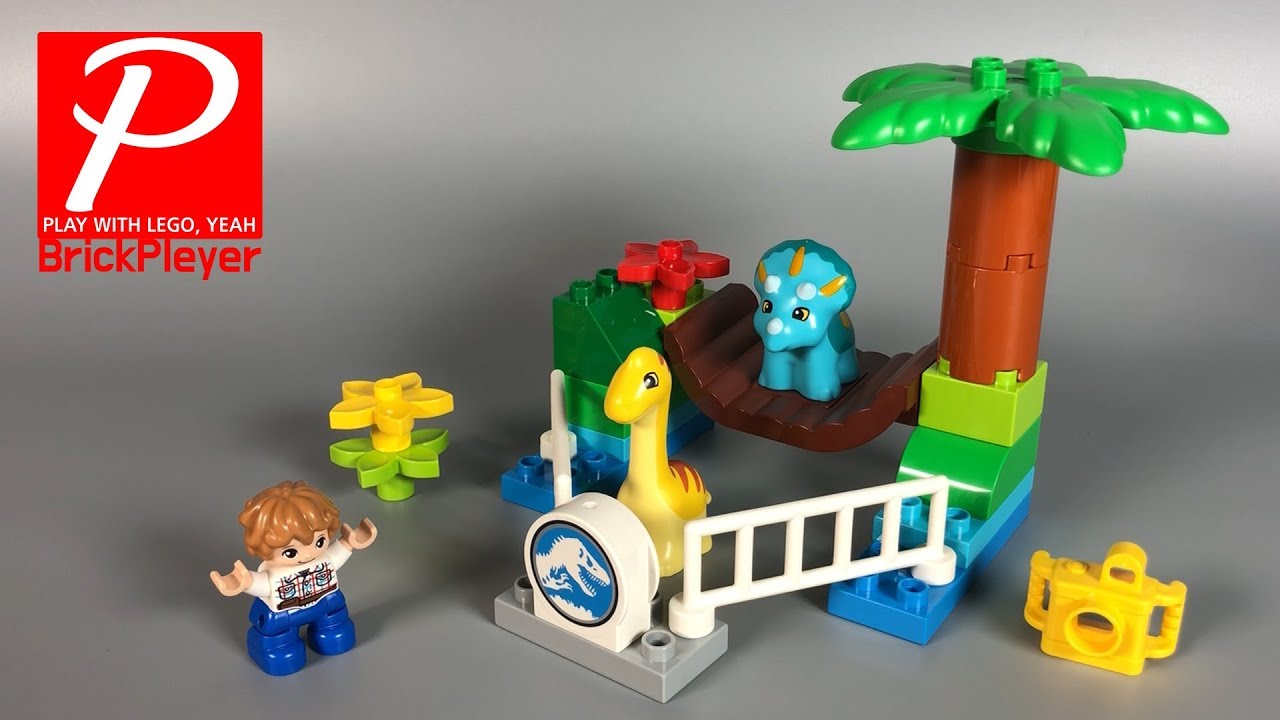 레고 듀플로 10879 쥬라기월드 자이언트 공룡공원 - 레고조립 _ LEGO DUPLO 10879 Gentle Giants ...