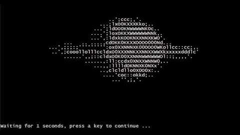 ASCII Art Superman Turns Back Time Movie - DOS Command Prompt!