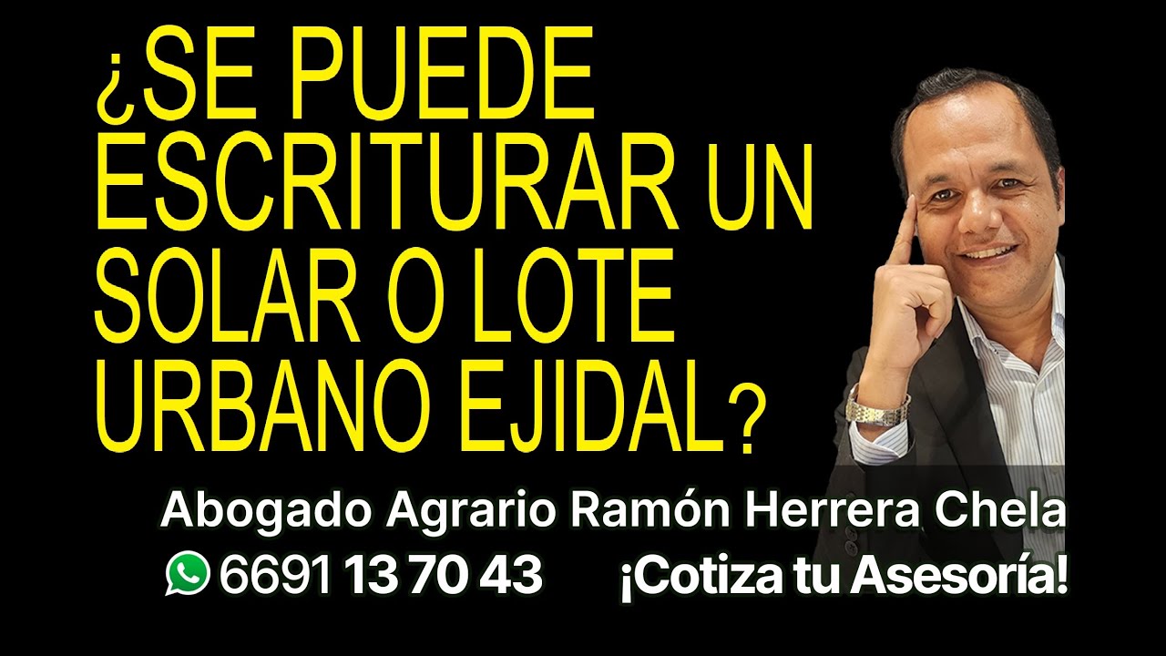 ¿se puede escriturar un lote o solar ejidal irregular?