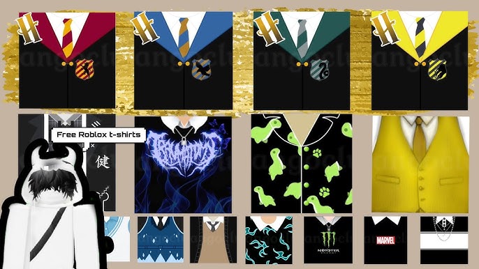 Free Roblox t-shirts(screenshot,crop and upload) boys edition Part-1  @Mangoclush 