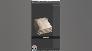 Нейросеть создает сложенное полотенце в 3D Max #дизайн #нейросеть #нейросетьрисует #моделинг #ии
