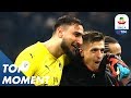 Incredible DOUBLE Save By Donnarumma Roma 1 1 Milan Top Moment Serie A 