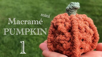 DIY Macrame PUMPKIN