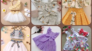 summer Collection /One soulder strap Baby skirt top/summer Baby frock new design