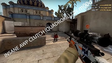 INSANE AWP 1v4 CLUTCH BY M00D ON MG1 (INCLUDING 1 NO-SCOPE, 1 DOUBLE KILL)