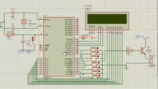 TISHITU Part 3/3 of 8051 microcontrolled Digital LCD Clock Proteus Simulation