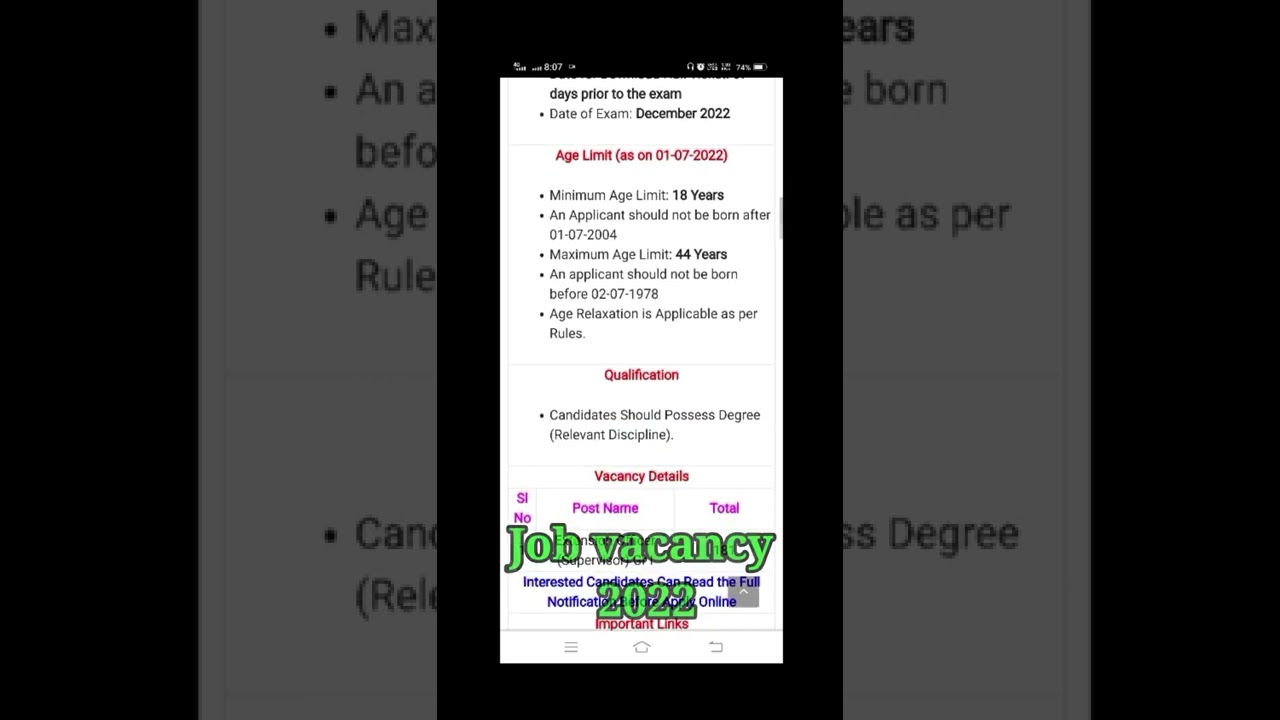 TSPSC Extension Officer Recruitment 2022 | Vacancy of Government Jobs 2022 | job vacancy 2022 