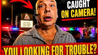 TOUGH GUY COMES LOOKING FOR TROUBLE AND FINDS IT  #comedy #funny #education