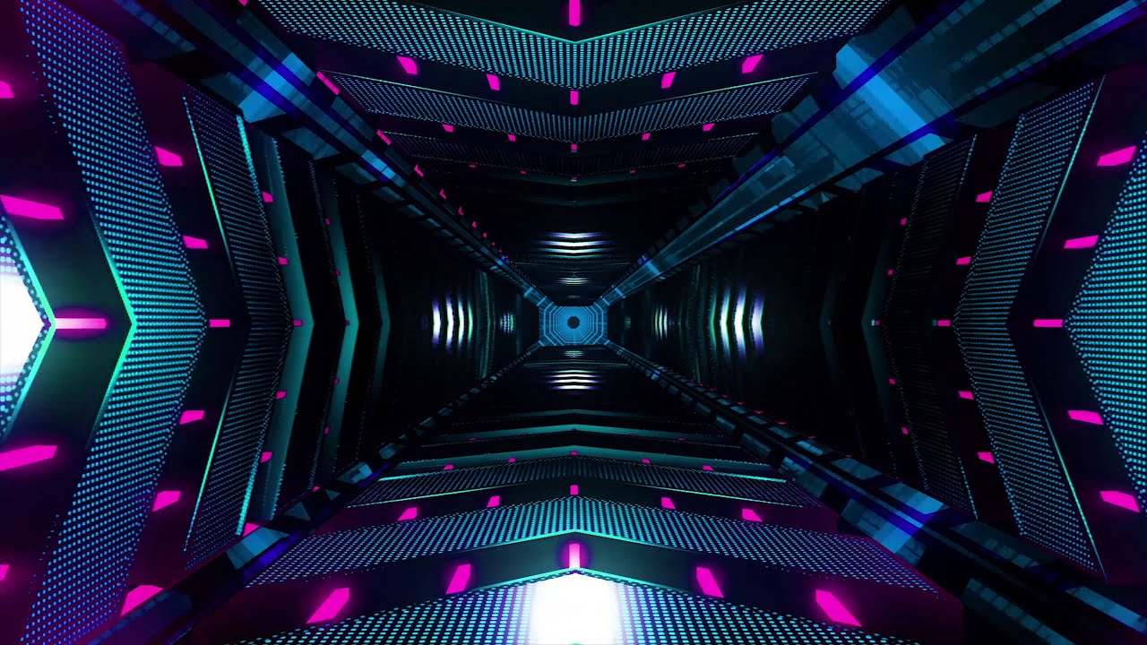 4K Sci-Fi Tunnel VJ Motion Background- Sci fi Motion Tunnel Background ...