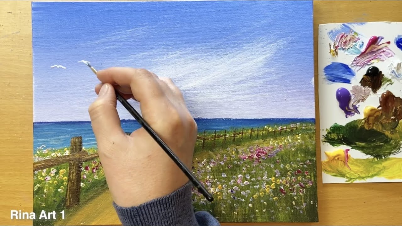 How To: Beginner Landscape Acrylic Painting - Jenna Sue Design