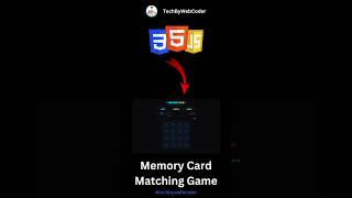 Day 24: How To Build a Memory Card Matching Game Using HTML, CSS & JavaScript (For Beginner)