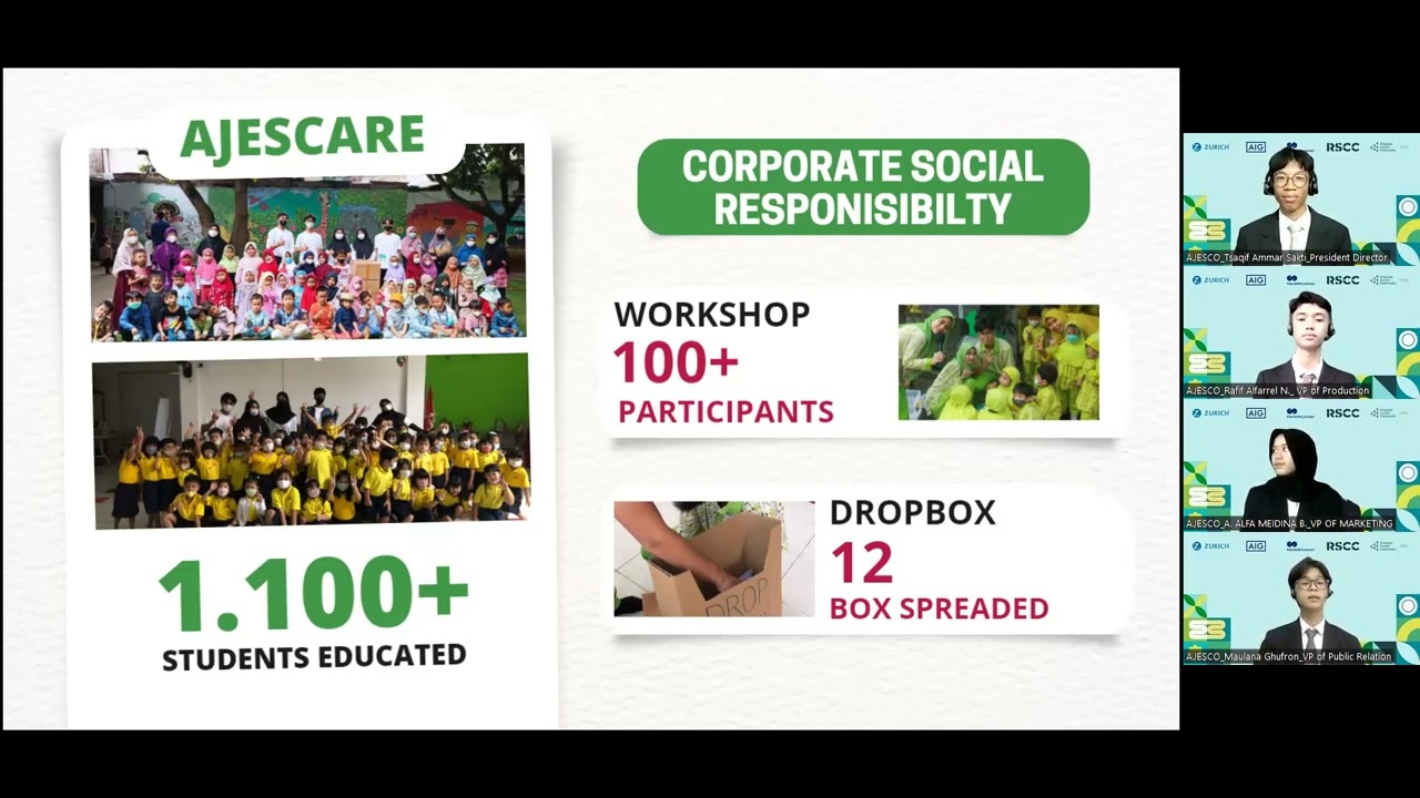 AJESCO | Business Presentation at Regional Student Company Competition