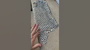 Day 40 of adding pop tabs until I have a full chain mail armor suit
