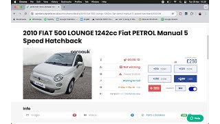 Trying To Find A New Car On Different Sar Auction Sites