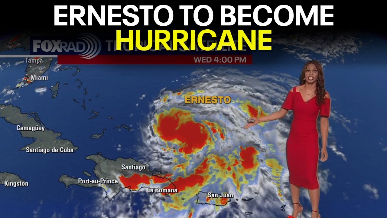 Ernesto expected to become category 3 hurricane by Friday | Tropical ...